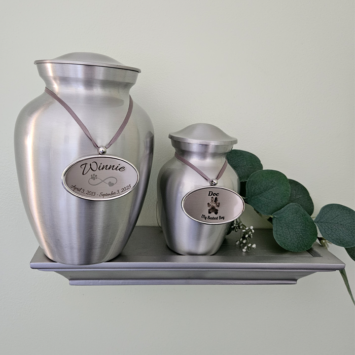 Metal Urn Medallion for Silver Urns